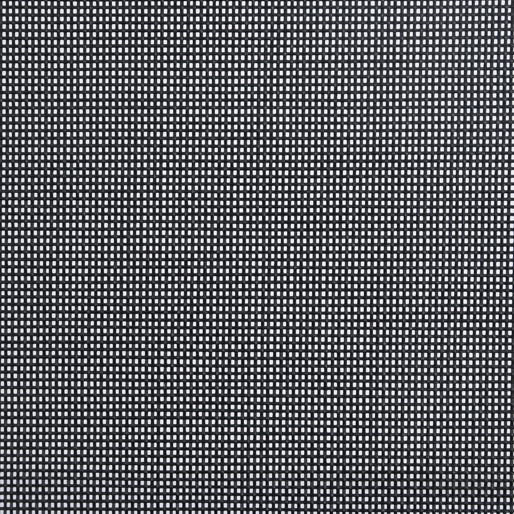 Sedie da Giardino Pieghevoli 6 pz in Textilene Nere cod mxl 43301