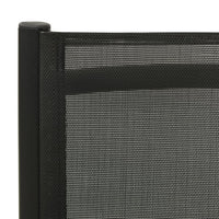 Sedie Giardino Pieghevoli 2 pz-Sedia da esterno Textilene e Alluminio Nere