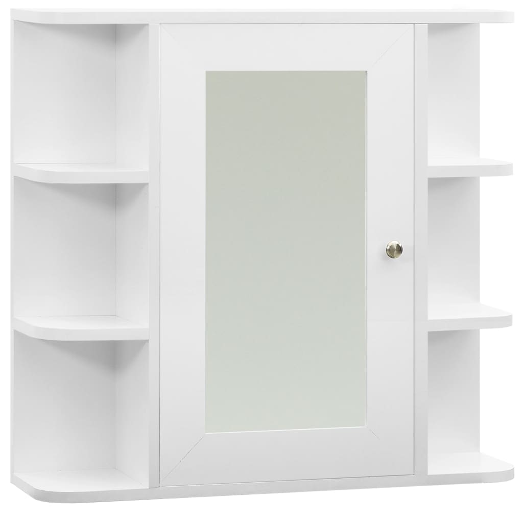 Mobile specchio da bagno 66 x 17 x 63 cm MDF bianco 02_0006718