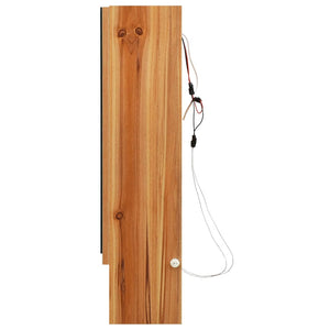 Armadietto a Specchio con LED Rovere 80x15x60 cm in MDF 323606