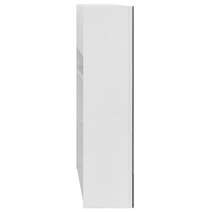 Armadietto a Specchio Bianco 80x15x60 cm in MDF 325186