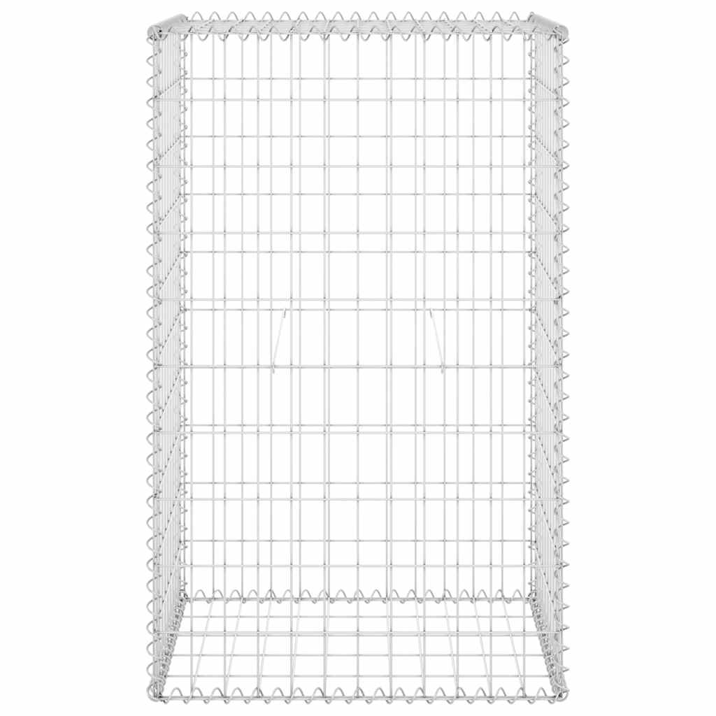 Gabbione con Copertura in Acciaio Zincato 60x50x100 cm 147812