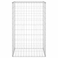 Gabbione con Copertura in Acciaio Zincato 60x50x100 cm 147812