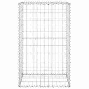 Gabbione con Copertura in Acciaio Zincato 60x50x100 cm 147812