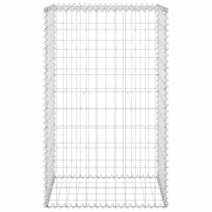 Gabbione con Copertura in Acciaio Zincato 60x50x100 cm cod mxl 19411