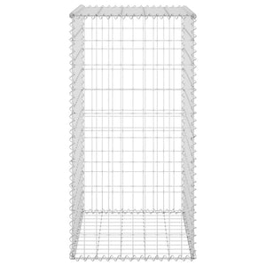 Gabbione con Copertura in Acciaio Zincato 60x50x100 cm 147812