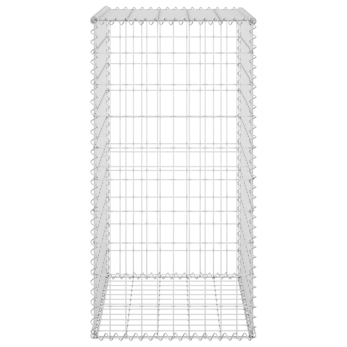 Gabbione con Copertura in Acciaio Zincato 60x50x100 cm 147812