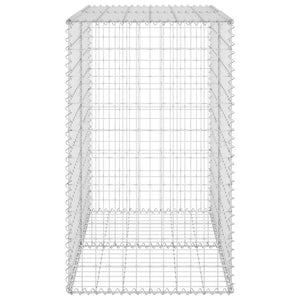 Gabbione con Copertura in Acciaio Zincato 100x60x100 cm cod mxl 9244