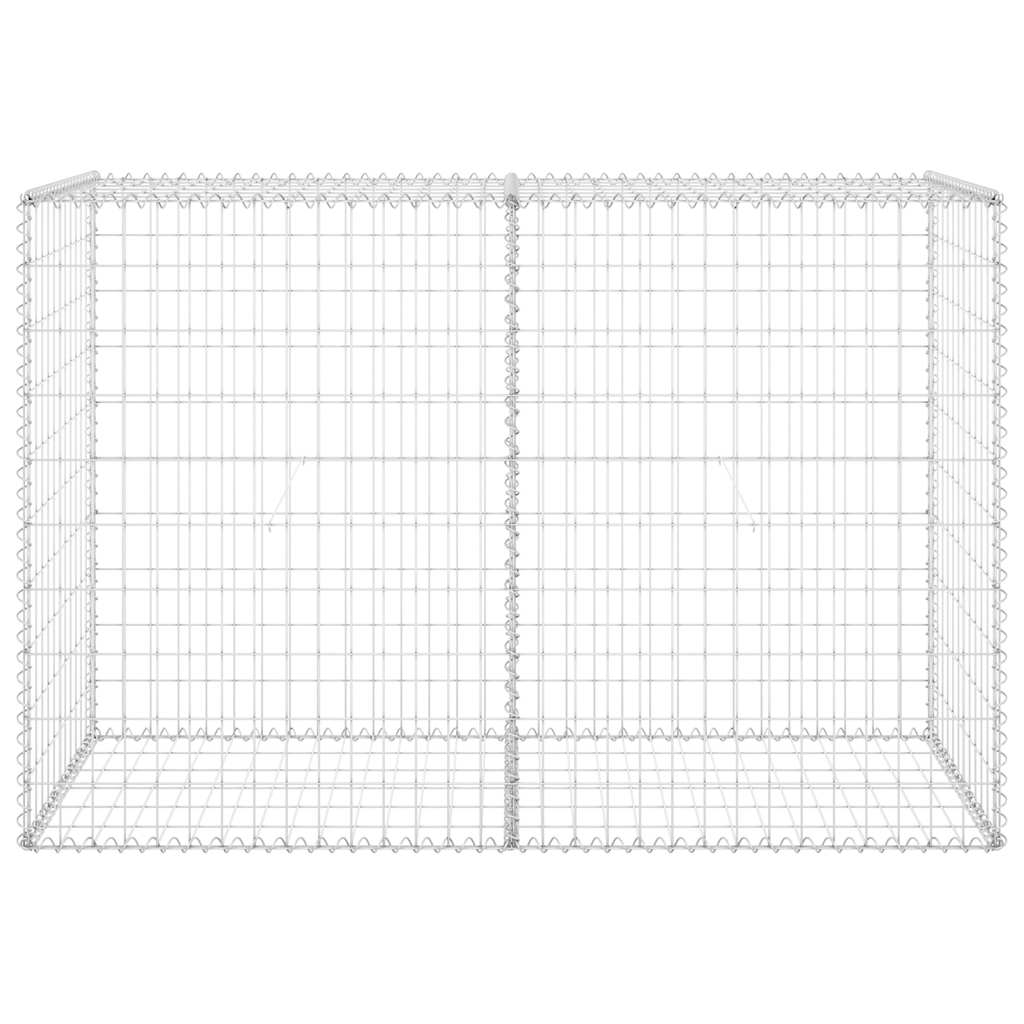 Gabbione con Copertura in Acciaio Zincato 150x60x100 cm cod mxl 11791