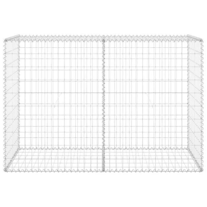 Gabbione con Copertura in Acciaio Zincato 150x60x100 cm cod mxl 11791