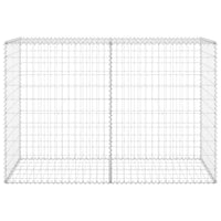 Gabbione con Copertura in Acciaio Zincato 150x60x100 cm 147814