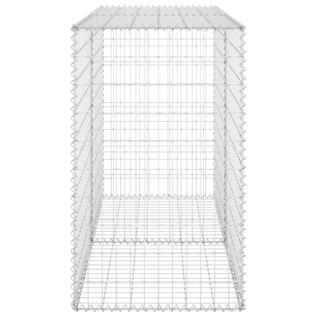 Gabbione con Copertura in Acciaio Zincato 150x60x100 cm 147814