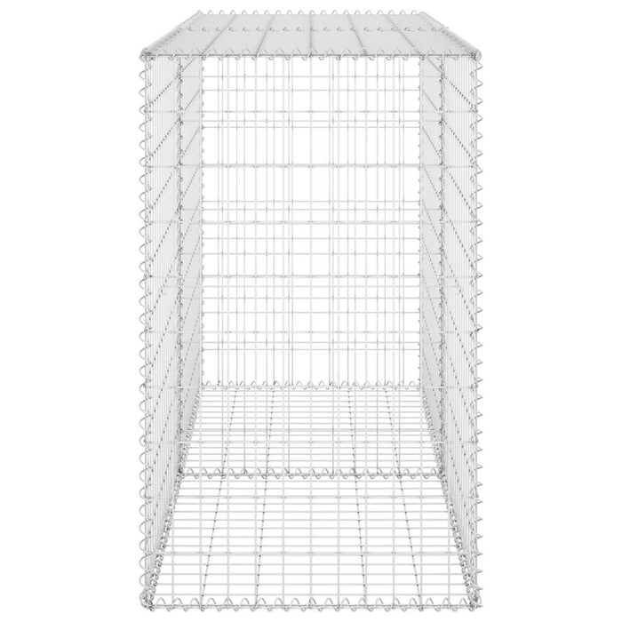 Gabbione con Copertura in Acciaio Zincato 150x60x100 cm 147814