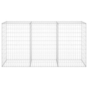 Gabbione con Copertura in Acciaio Zincato 200x60x100 cm cod mxl 62746