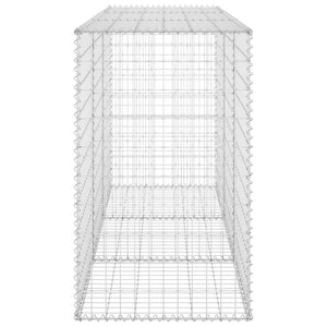 Gabbione con Copertura in Acciaio Zincato 200x60x100 cm 147815