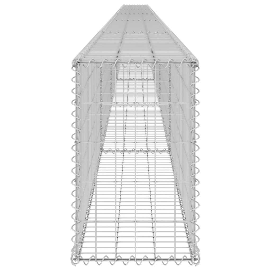 Gabbione con Copertura in Acciaio Zincato 900x30x50 cm 147816