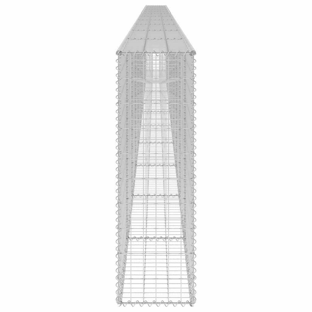 Gabbione con Copertura in Acciaio Zincato 900x30x100 cm