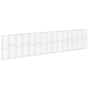 Gabbione in Acciaio Zincato Coperto 900x30x200 cm