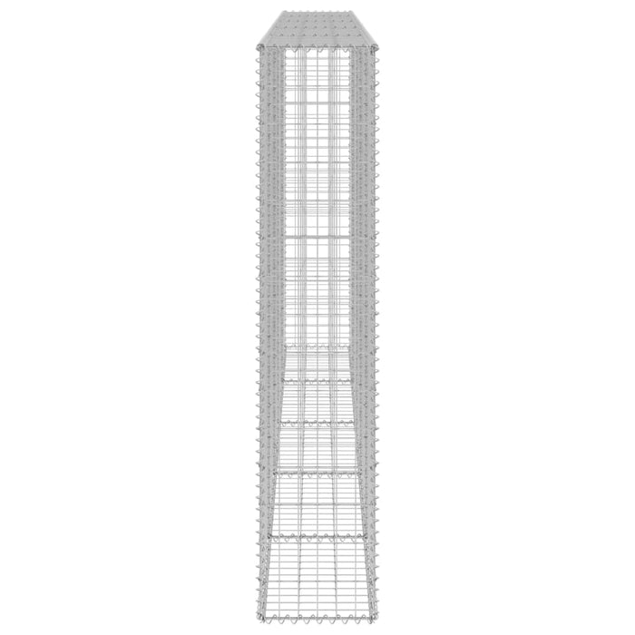 Gabbione con Copertura in Acciaio Zincato 300x30x150 cm 147822