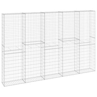 Gabbione in Acciaio Zincato Coperto 300x30x200 cm 147823