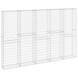 Gabbione in Acciaio Zincato Coperto 300x30x200 cm 147823