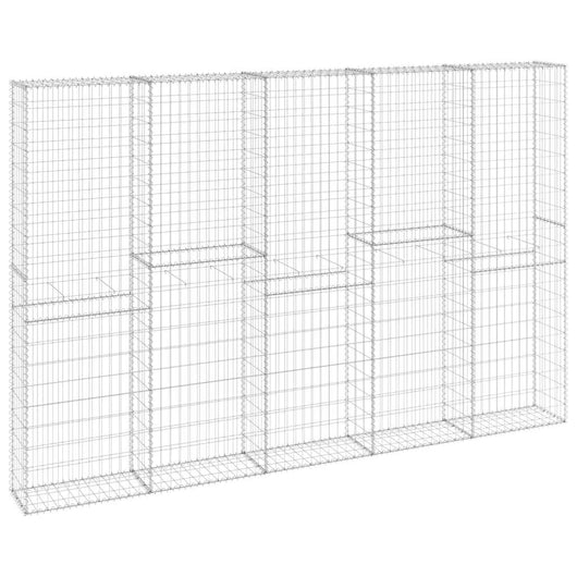 Gabbione in Acciaio Zincato Coperto 300x30x200 cm