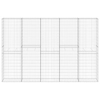 Gabbione in Acciaio Zincato Coperto 300x30x200 cm 147823