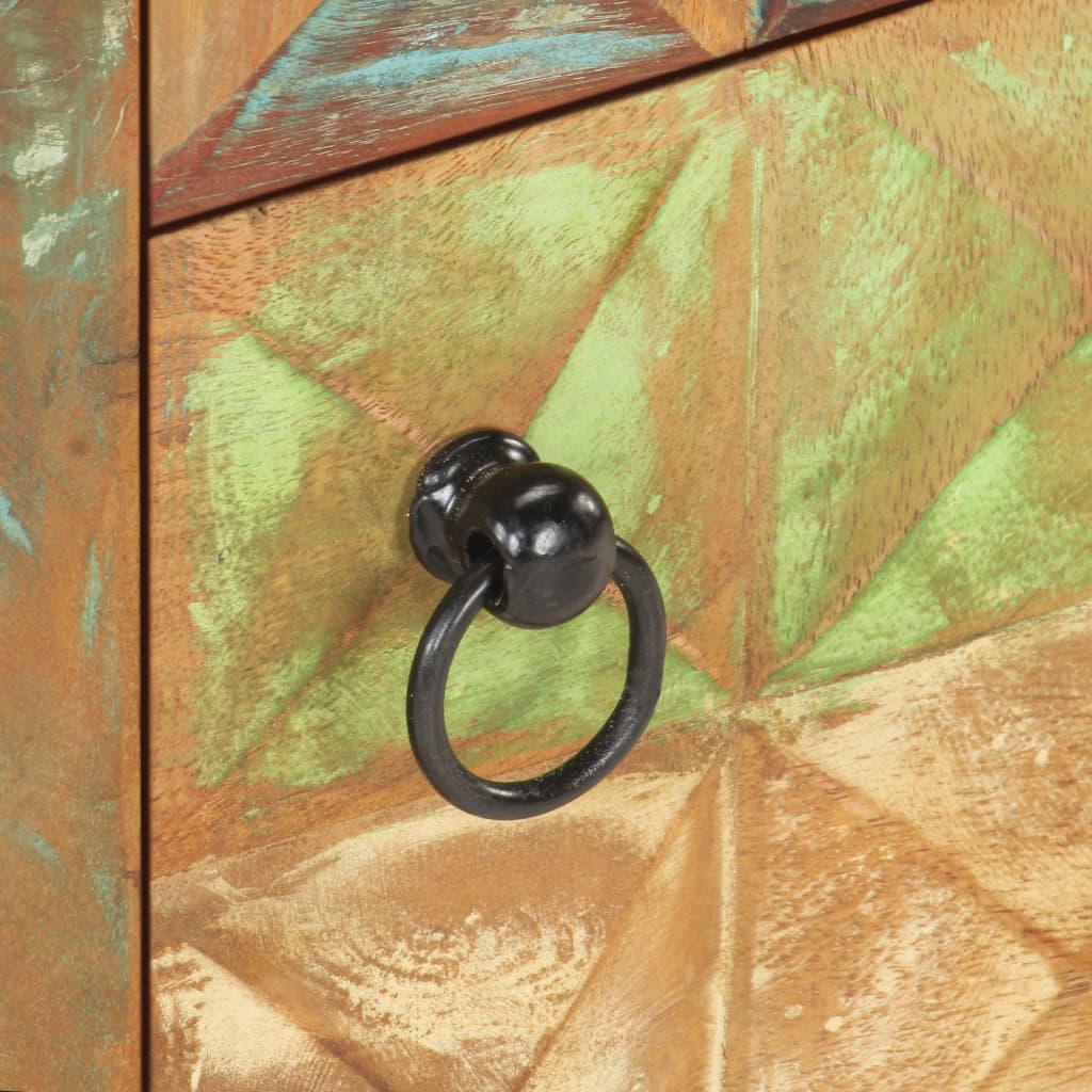 Comodino-Tavolino da notte 40x30x50 cm in Legno Massello di Recupero