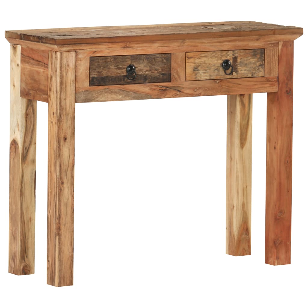 Tavolo Consolle 90,5x30x75cm in Legno di Acacia e di Recupero cod mxl 15401