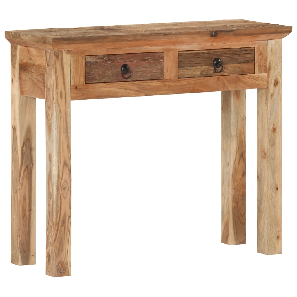 Tavolo Consolle 90,5x30x75cm in Legno di Acacia e di Recupero 320381