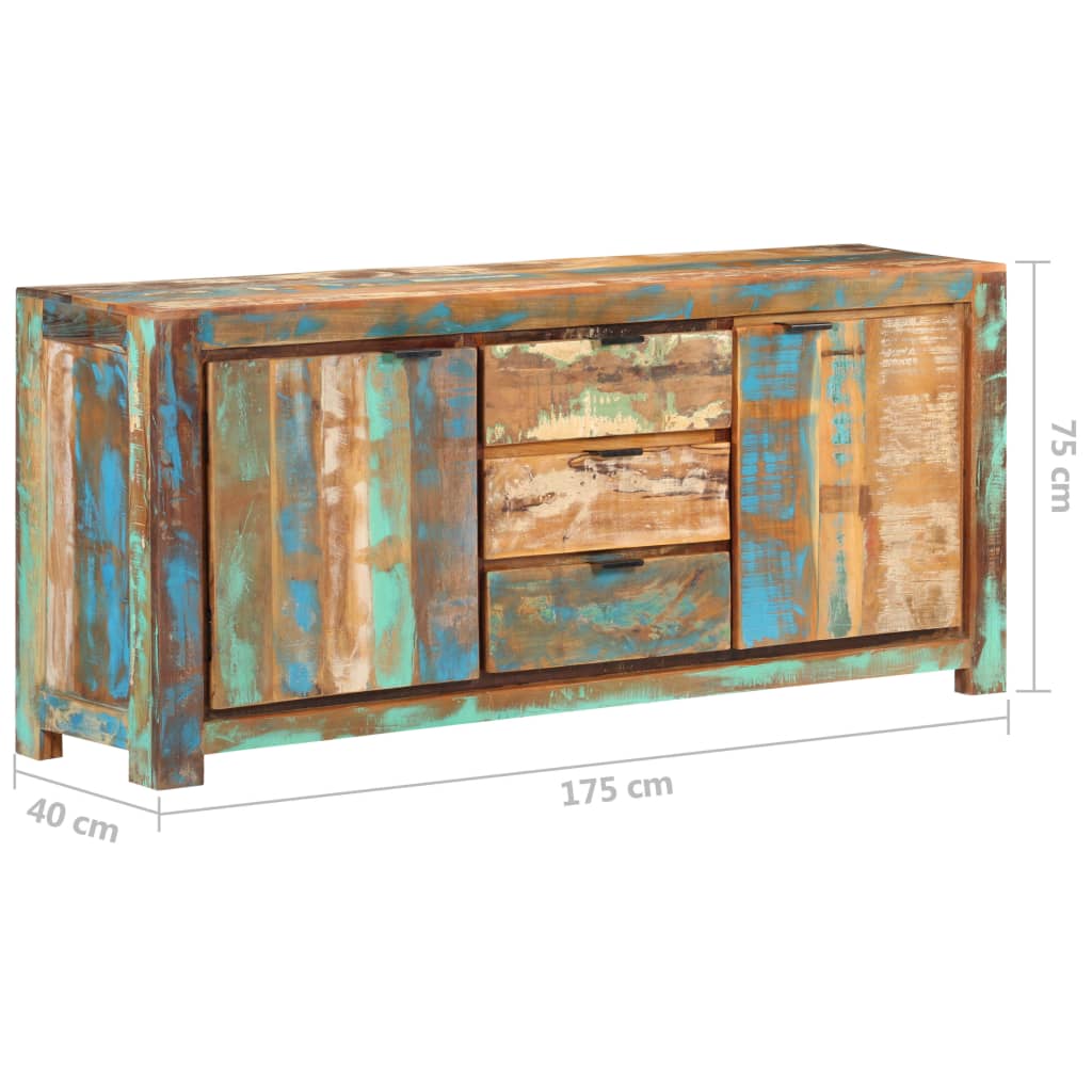 Credenza 175x40x75 cm in Legno Massello di Recupero 320396