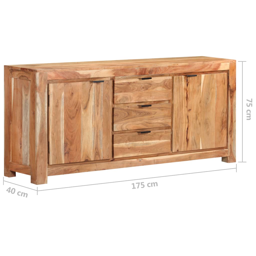 Credenza 175x40x75 cm in Legno Massello di Acacia 320397