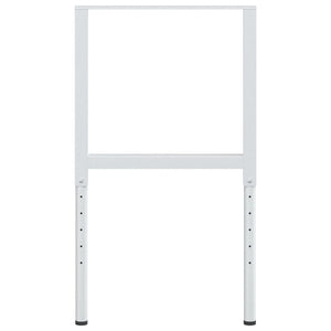 Telai per Banco da Lavoro 2 pz in Metallo 55x(69-95,5) cm Grigi 147932