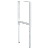 Telai per Banco da Lavoro 2 pz in Metallo 55x(69-95,5) cm Grigi 147932