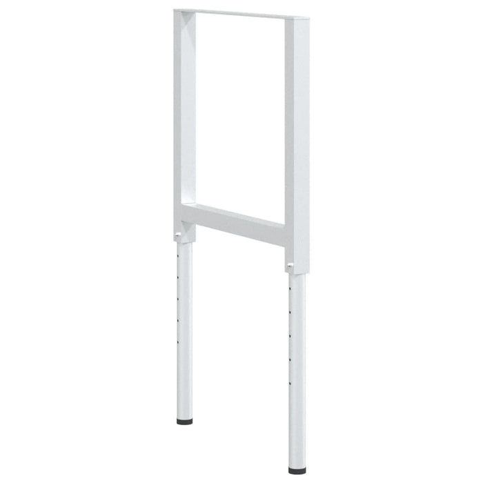 Telai per Banco da Lavoro 2 pz in Metallo 55x(69-95,5) cm Grigi 147932