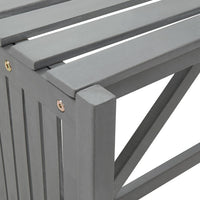 Panca da giardino mobili da giardino per esterni terrazza ad angolo da giardino e fioriera 117 cm legno di acacia grigio 02_0011129