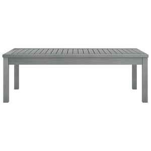 Tavolino da Caff¨¨-Tavolino da soggiorno-Tavolo da Caff¨¨ 100x50x33 cm Grigio Legno Massello di Acacia
