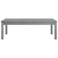 Tavolino da Caff¨¨-Tavolino da soggiorno-Tavolo da Caff¨¨ 100x50x33 cm Grigio Legno Massello di Acacia
