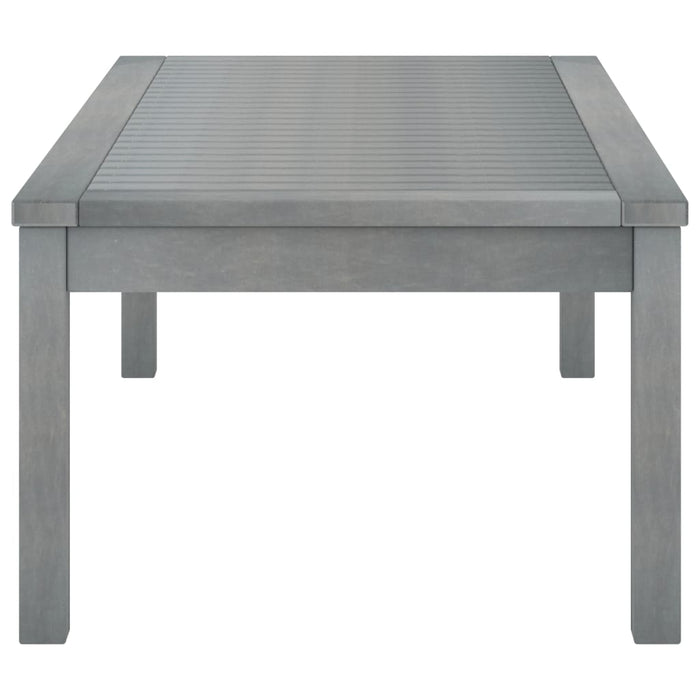 Tavolino da CaffÃ¨ 100x50x33 cm Grigio Legno Massello di Acacia cod mxl 34503