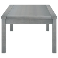 Tavolino da Caffè 100x50x33 cm Grigio Legno Massello di Acacia 311828