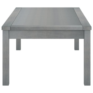 Tavolino da Caff¨¨-Tavolino da soggiorno-Tavolo da Caff¨¨ 100x50x33 cm Grigio Legno Massello di Acacia