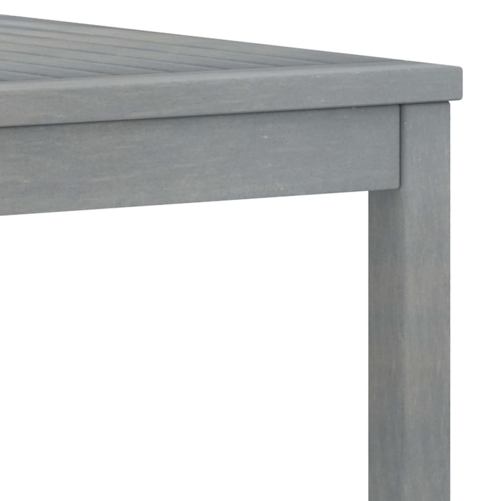 Tavolino da Caffè 100x50x33 cm Grigio Legno Massello di Acacia 311828