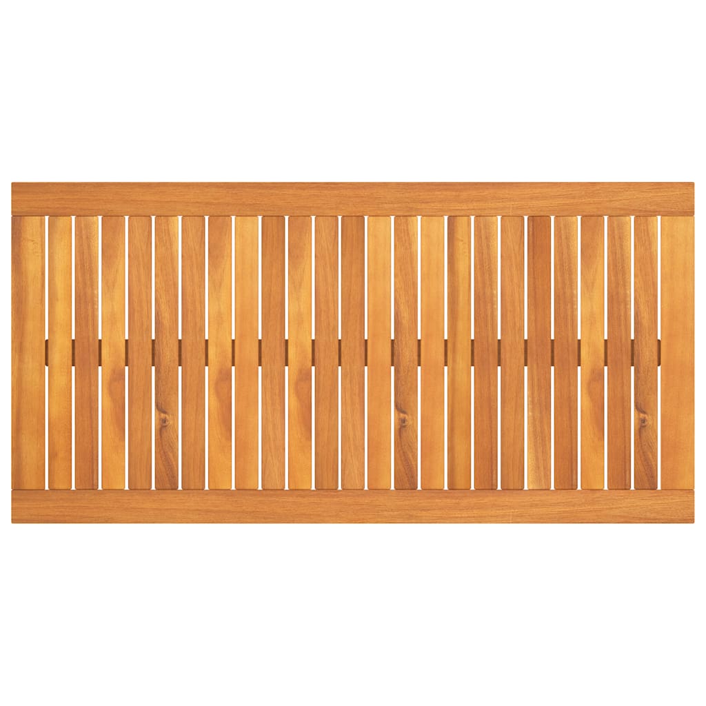 Tavolino da Salotto-Tavolino da soggiorno-Tavolo 100x50x33 cm in Legno Massello di Acacia