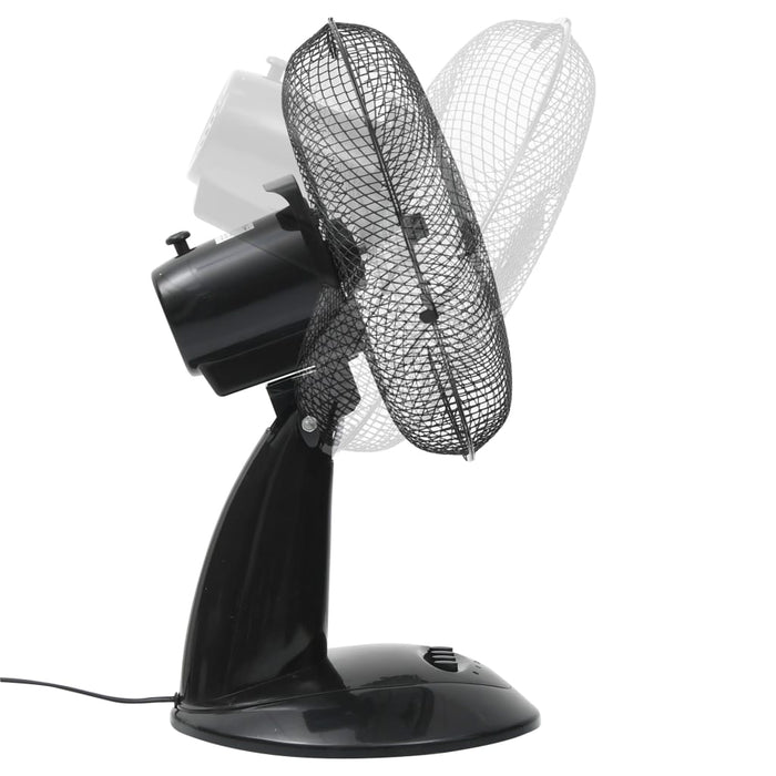 Ventilatore da Tavolo a 3 VelocitÃ  30 cm 40 W Nero