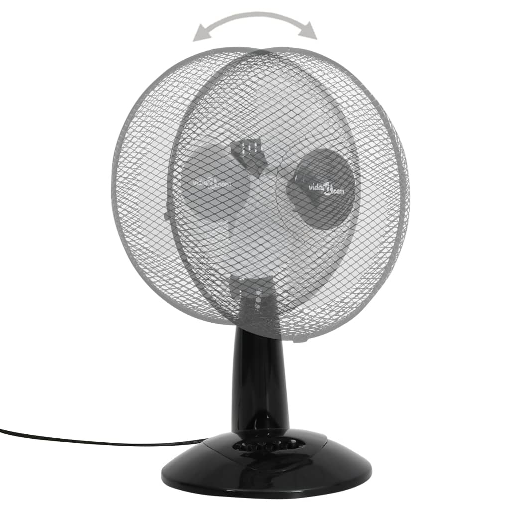 Ventilatore da Tavolo a 3 VelocitÃ  30 cm 40 W Nero
