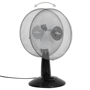 Ventilatore da Tavolo a 3 VelocitÃ  30 cm 40 W Nero