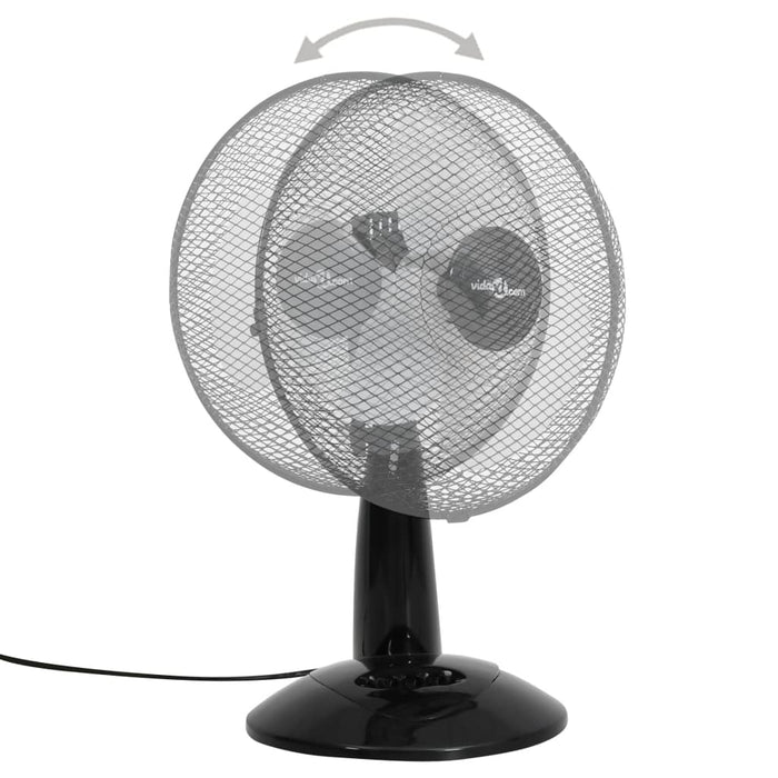 Ventilatore da Tavolo a 3 VelocitÃ  30 cm 40 W Nero