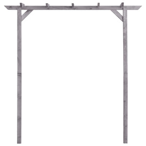 Pergolato da Giardino Grigio 200x40x205 cm in Pino Impregnato cod mxl 74084