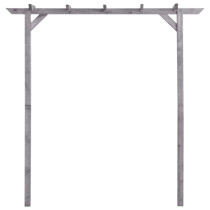 Pergolato da Giardino Grigio 200x40x205 cm in Pino Impregnato 313567