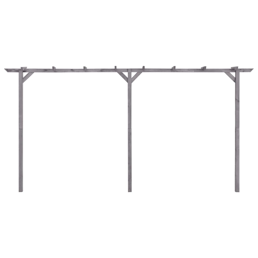 Pergolato da Giardino Grigio 400x40x205 cm in Pino Impregnato 313568